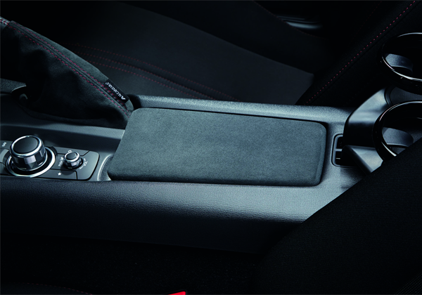 Alcantara Center Console Lid For MX-5 RF (2017 To 2025) | Mazda Gear Shop