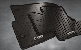 All Weather Floor Mats - Captain Seat With Console (rear set) For CX-9 (2020 To 2023)