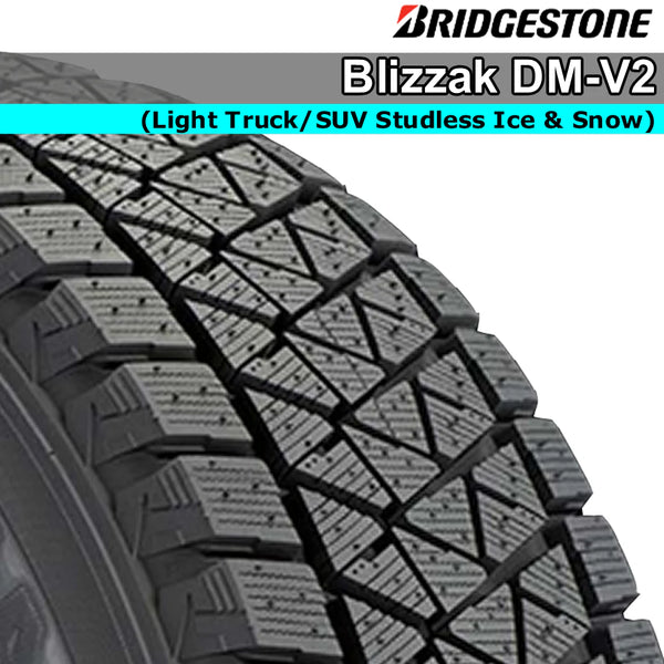 Mazda CX-9 (Bridgestone Blizzak DM-V2) Winter Tire Package (Tires + Steel Wheels + Center Caps)