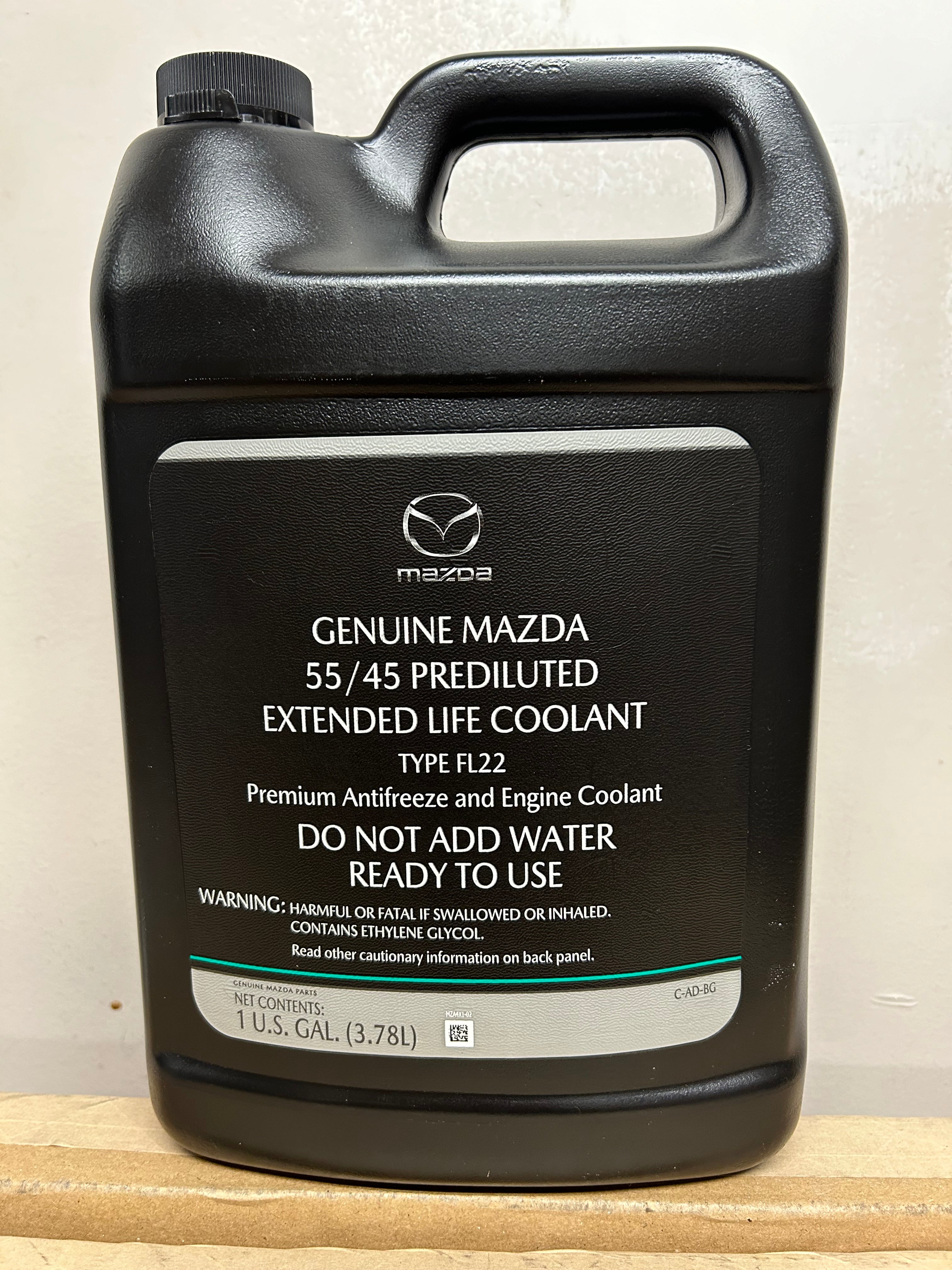 Mazda Extended Life Coolant (FL22 is a 55/45 Prediluted Ready To