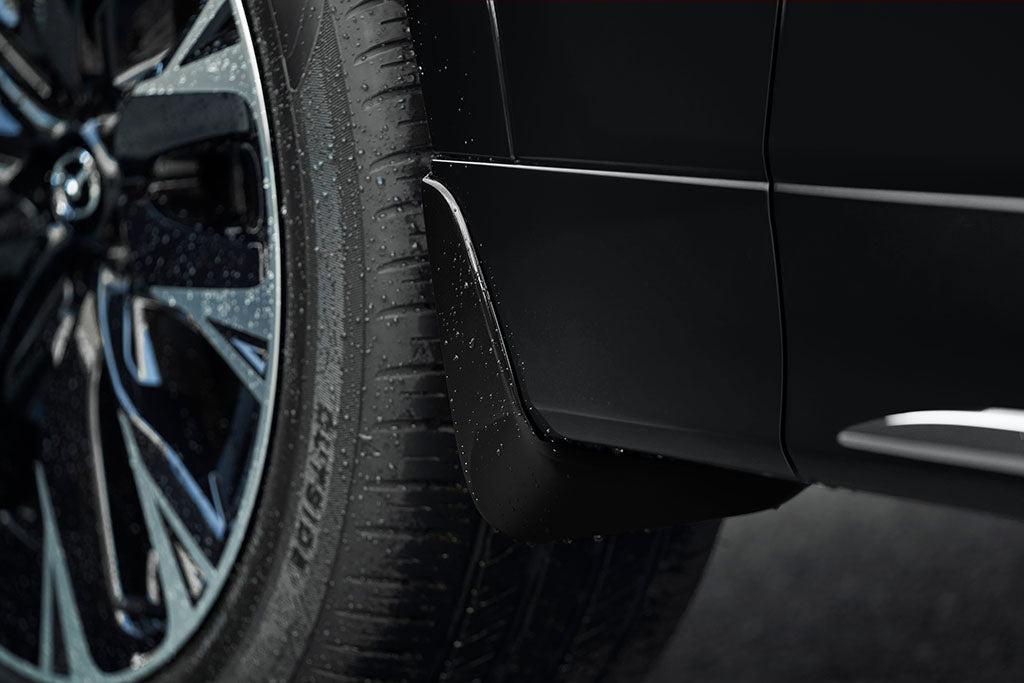 Front Mud Guards (JET BLACK, 41W) For CX-70 & CX-90 | Mazda Gear Shop
