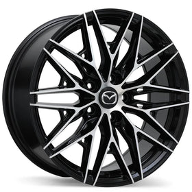 Mazda M016 Alloy Wheel (Gloss Black With Machined Face)
