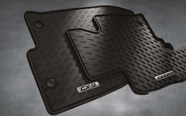 All Weather Floor Mats - (Bench Seats 2nd & 3rd Rows) For CX-9 (2020 To 2023)